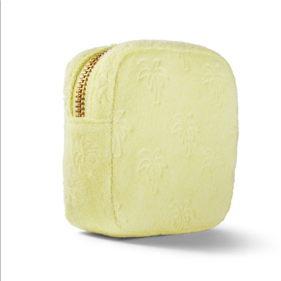💛🌴 Stoney Clover Lane x Target Yellow Terry Palm Tree Mini Square Pouch 🌴💛 - Picture 2 of 8